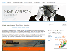 Tablet Screenshot of mikaelcarlsson.com